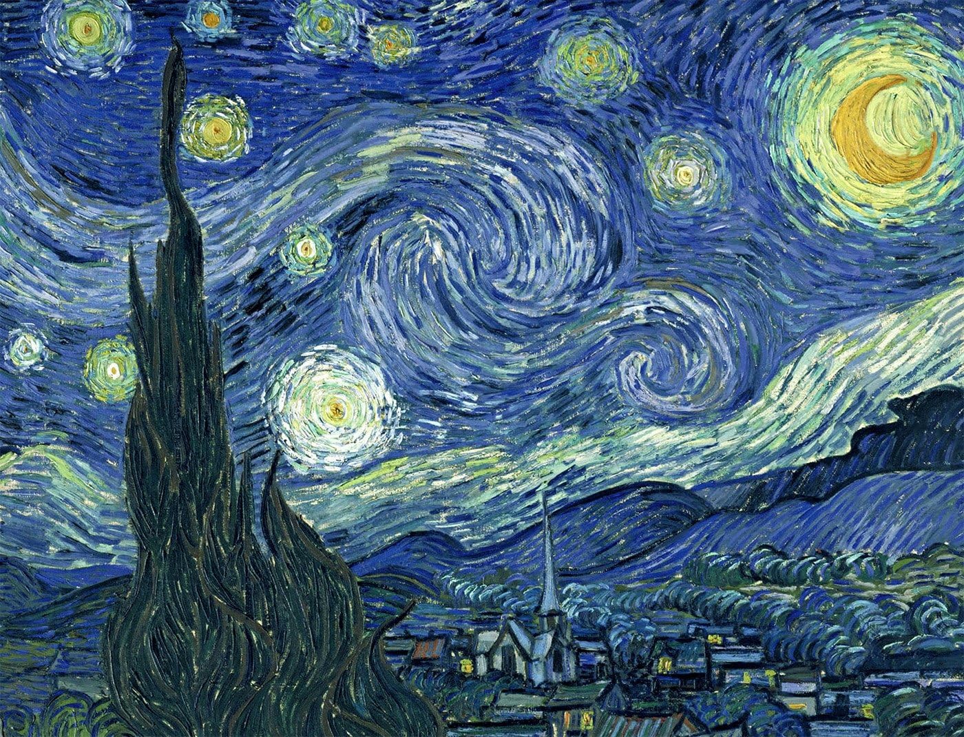 All Jigsaw Puzzles - Starry Night by Vincent Van Gogh - Fine Art Puzzle - 1000 Piece Premium Jigsaw Puzzle - Jigsaw Puzzles For Adults, Teens And Kids - 66cm X 50cm