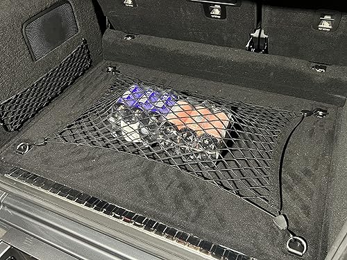Miniatura 3 de Red de carga elástica para maletero para Mercedes Benz G 500 G 550 G63 2019-2024  Organizador y almacenamiento de maletero premium  Red de equipaje