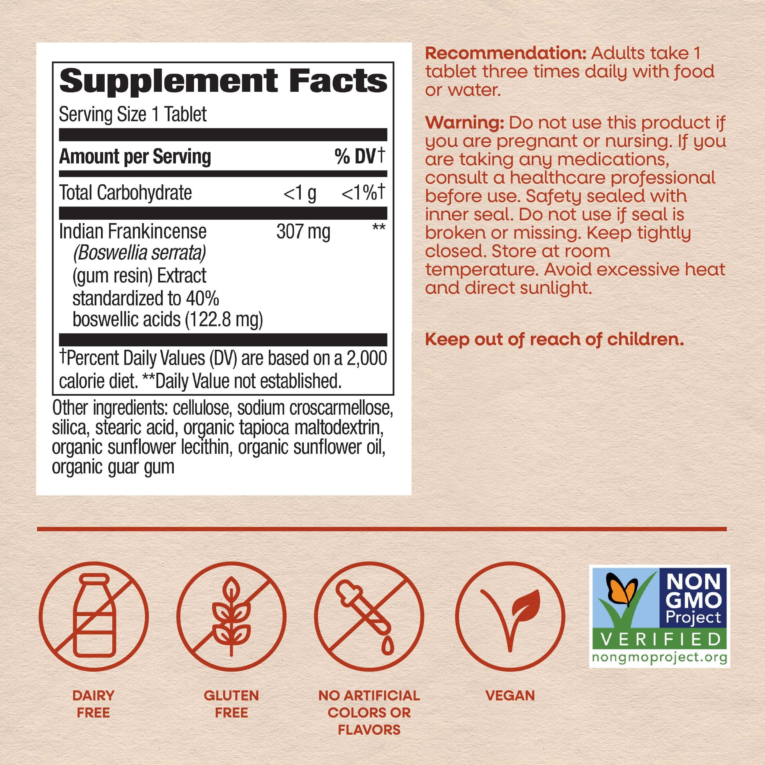 Nature's Way, Boswellia, Standardized, 60 Tablets — Amazon image 6