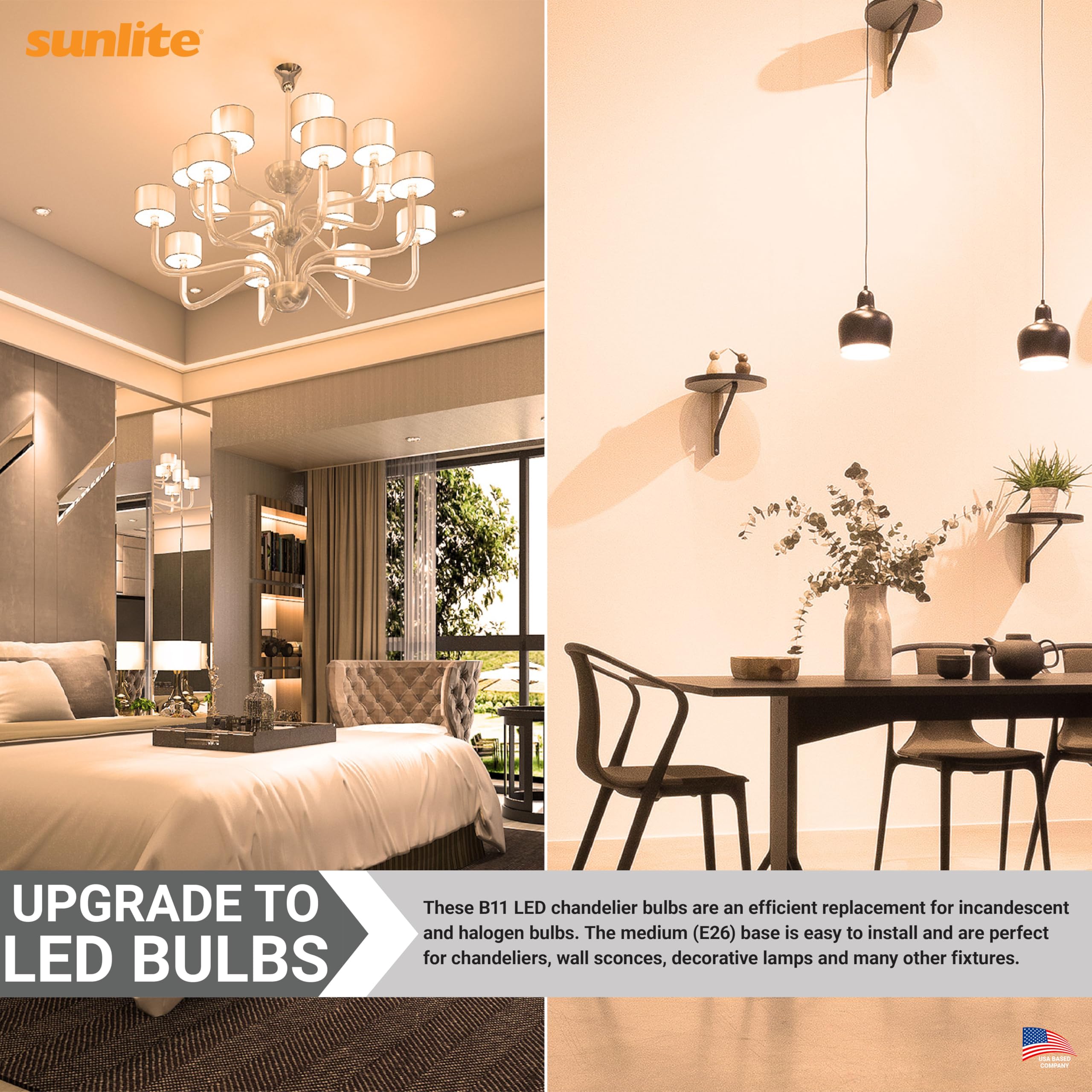 Amazon.com: Sunlite LED B13 Torpedo Decorative Chandelier