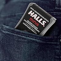 Vista 5 de HALLS Minis - Gotas para la tos sin azúcar, sabor a cereza, 24 gotas
