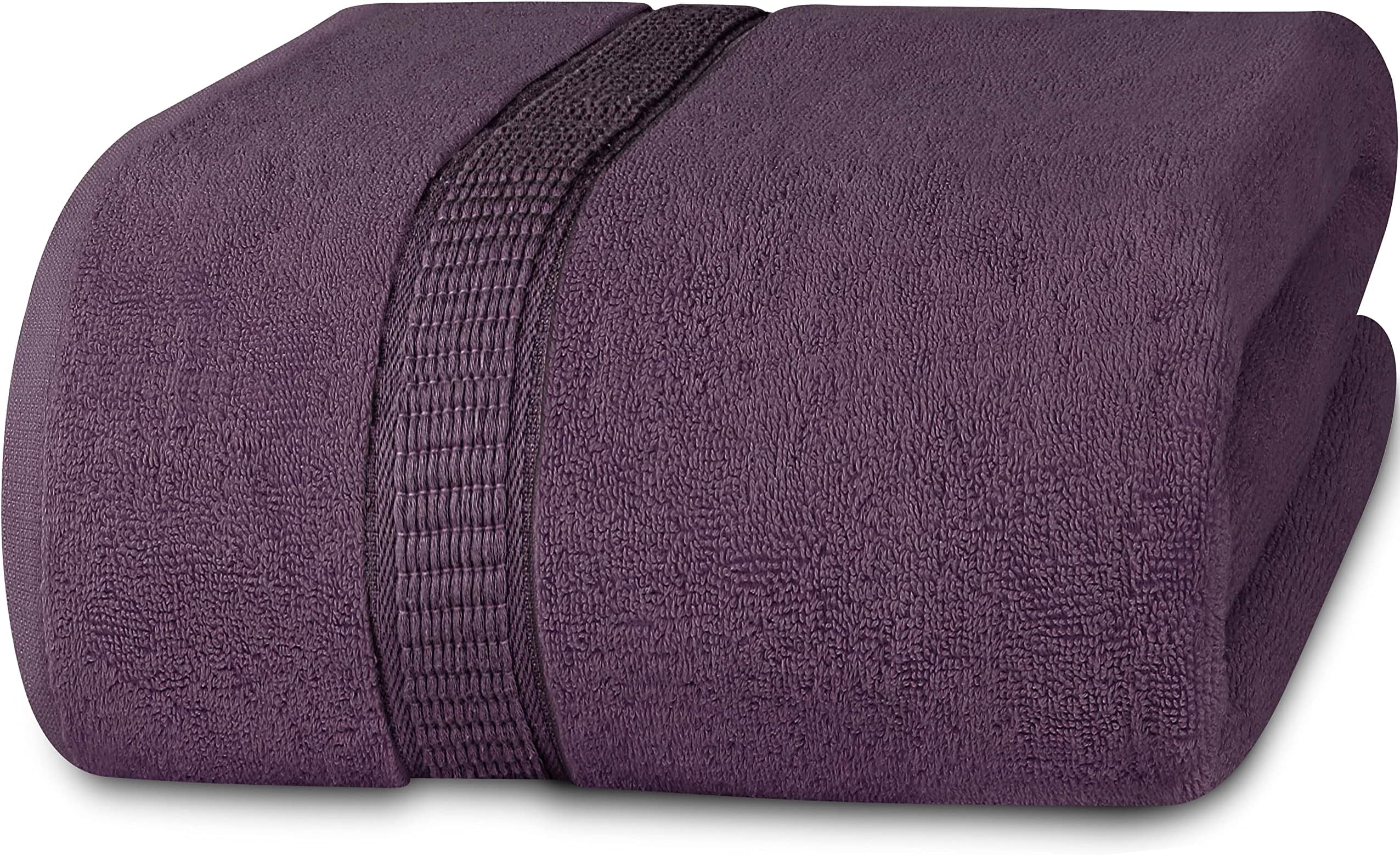 Soft Cotton Extra Large Machine Towels - 89 by 178 Centimetres Bath Towel (Plum) – by Utopia Towels