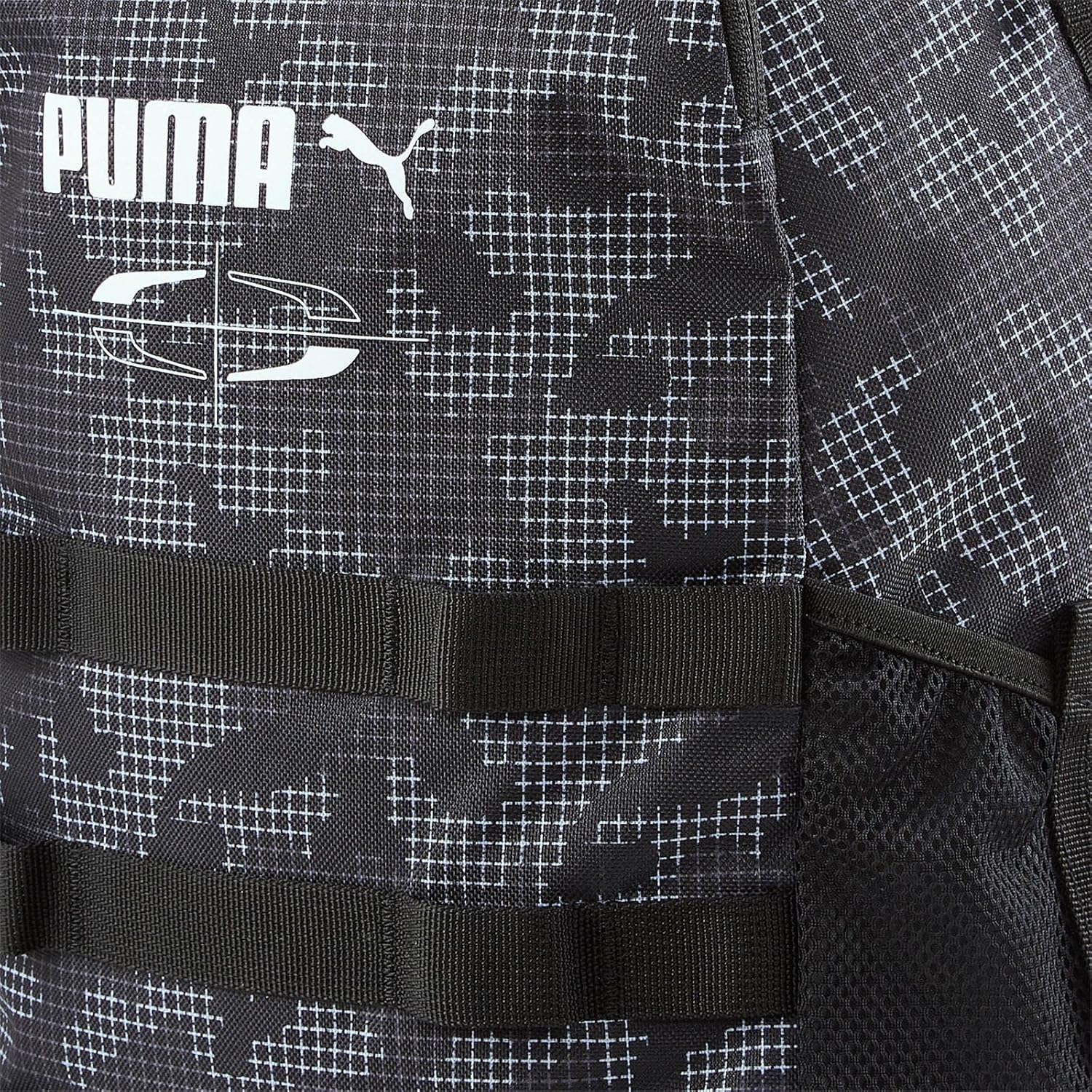 PUMA Unisex's Style Backpack Black-Camo AOP, OSFA