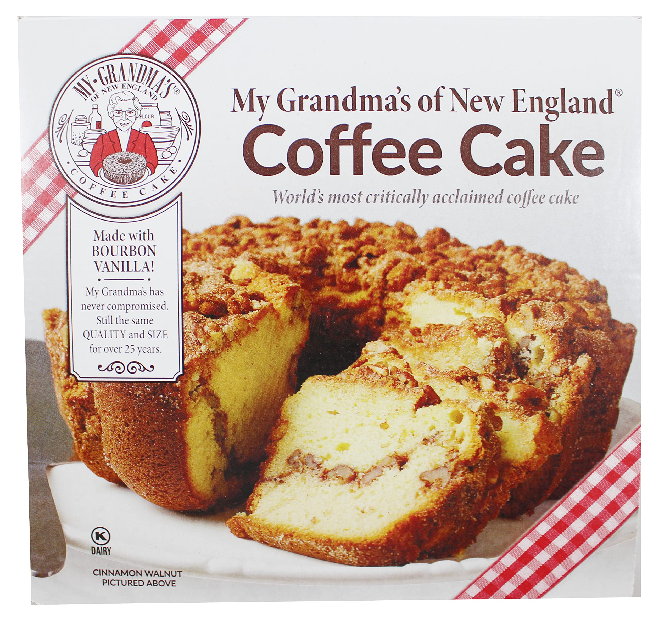 My Grandma’s of New England Coffee Cake 2-Pack Bundle Variety Pack (Cinnamon Walnut/Blueberry), 2 Total