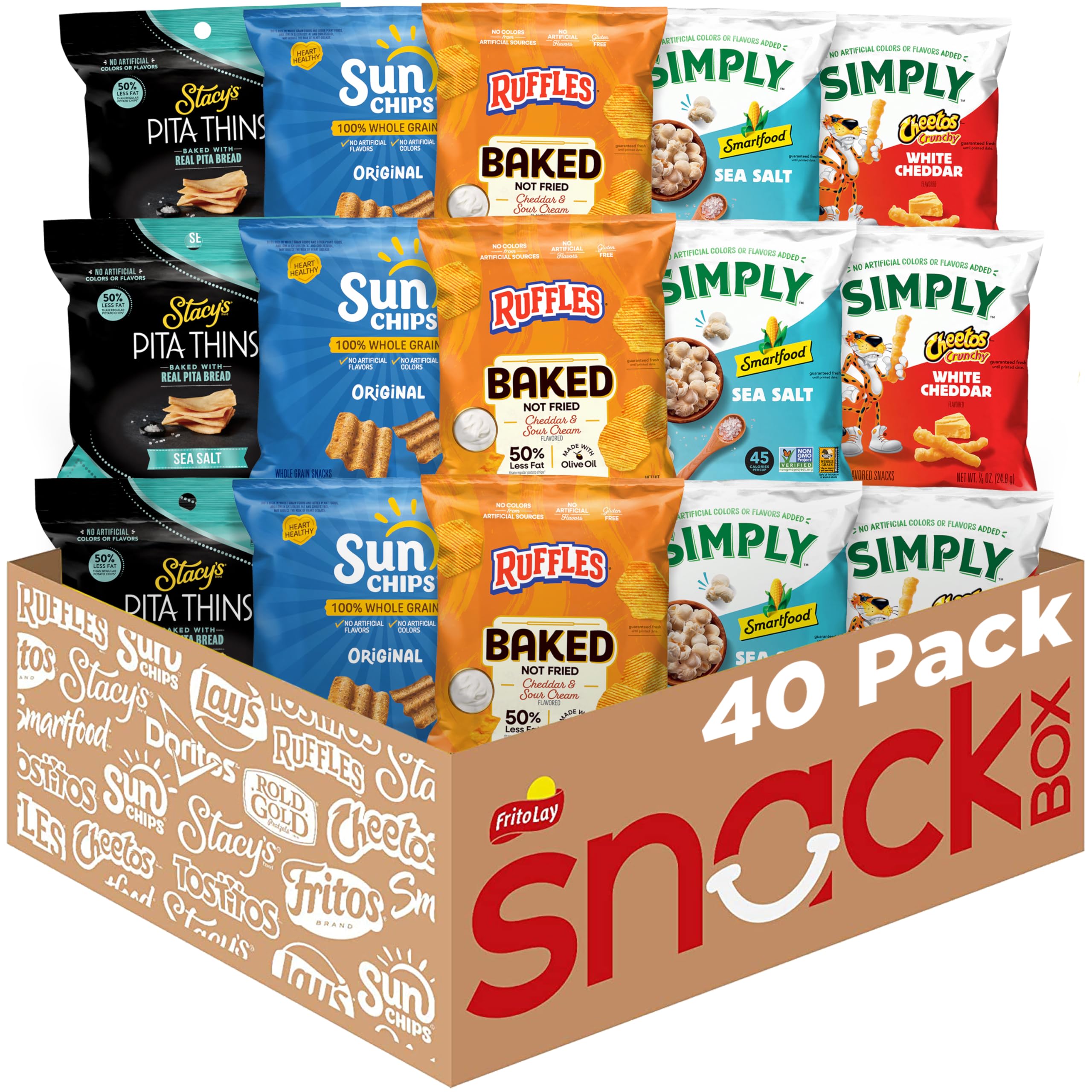 Ultimate Smart Care Package 2.0, Variety Assortment of Snacks (Pack of 40)