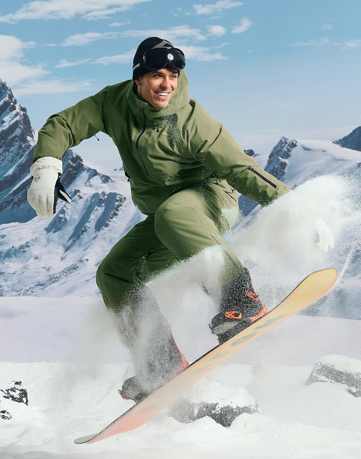 Pioneer Camp Ski Jacket Men Baggy Waterproof Insulated Half Zip Snowboard Snow Coat Shell Jackets Winter Warm Outdoor - Image 2