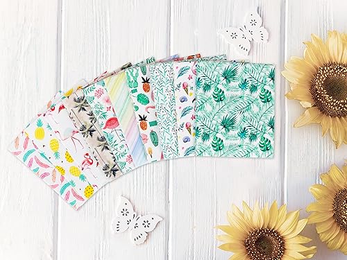 Vista 24 de Craftido -25 opciones: paquetes de tela de acolchado 100% algodón, 10 cuartos gruesos de 18 x 21 pulgadas, peso mediano de 5.2 onzas