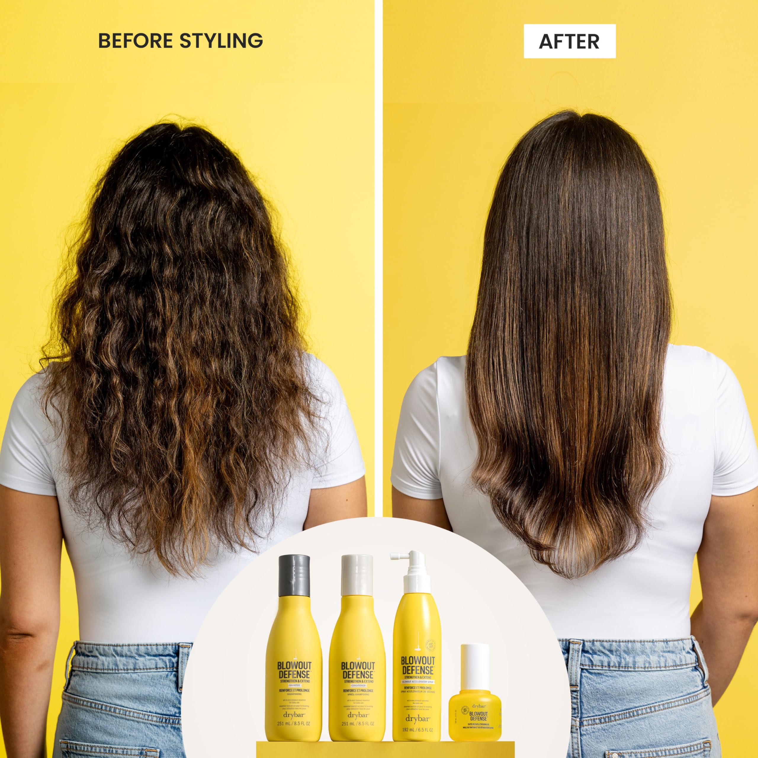 Drybar Blowout Defense Rapid Repair and Finishing Oil - Weightless Heat Protectant for Hair, Repairs Split Ends, Adds Shine for Long-Lasting Blowouts