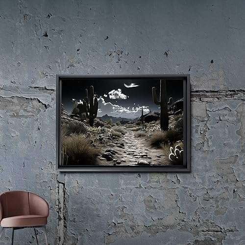 Miniatura 7 de Canvas Wall Art for living room cactus plant Landscape painting bathroom Wall Decor Ready to Hang Home Decorations bedroom kitchen inspirational