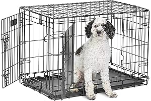 30-Inch Medium Adjustable Dog Crate for Growing Puppy