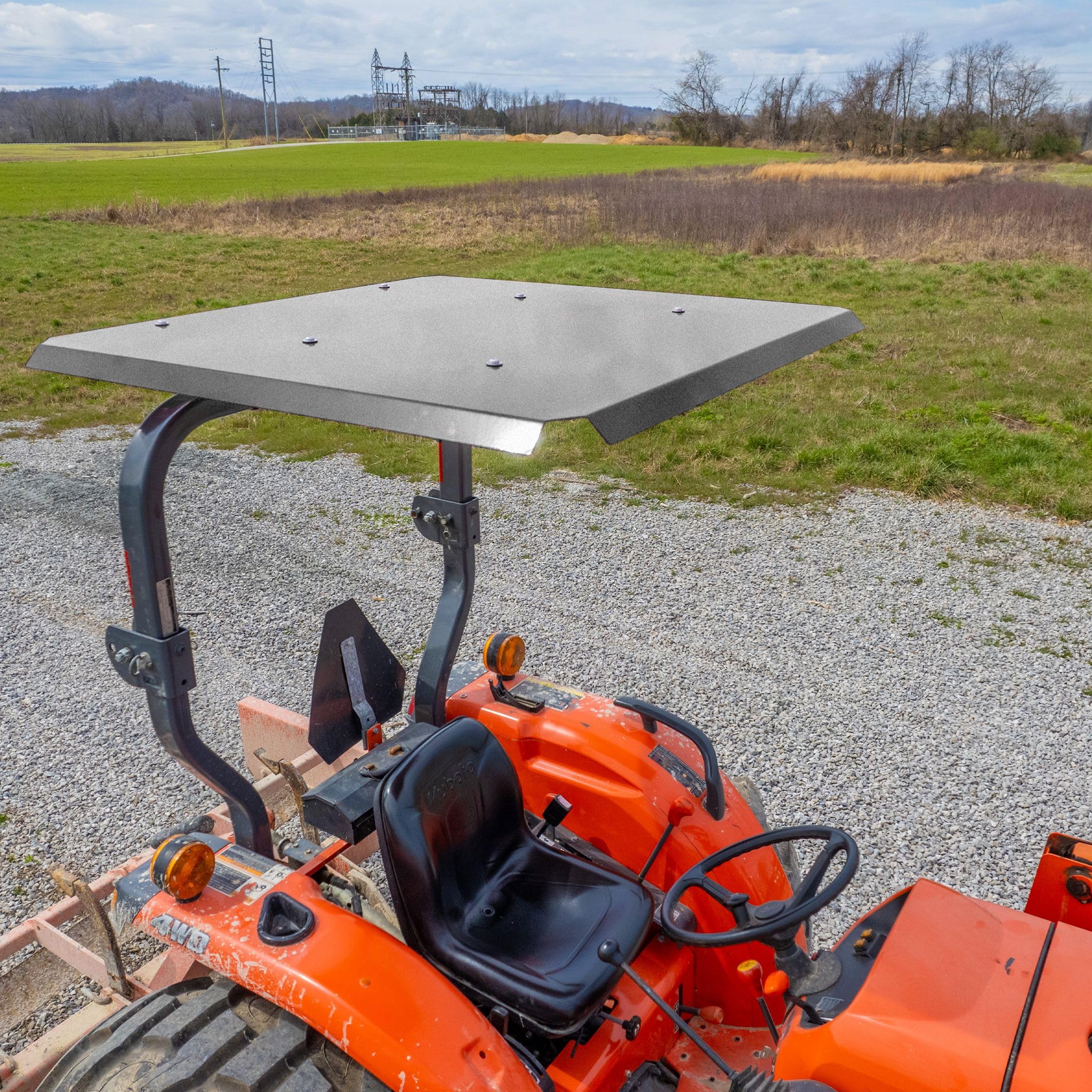 Tractor Sunshade With Lights Tractor Canopy With Fan & Lights - ROPS ...