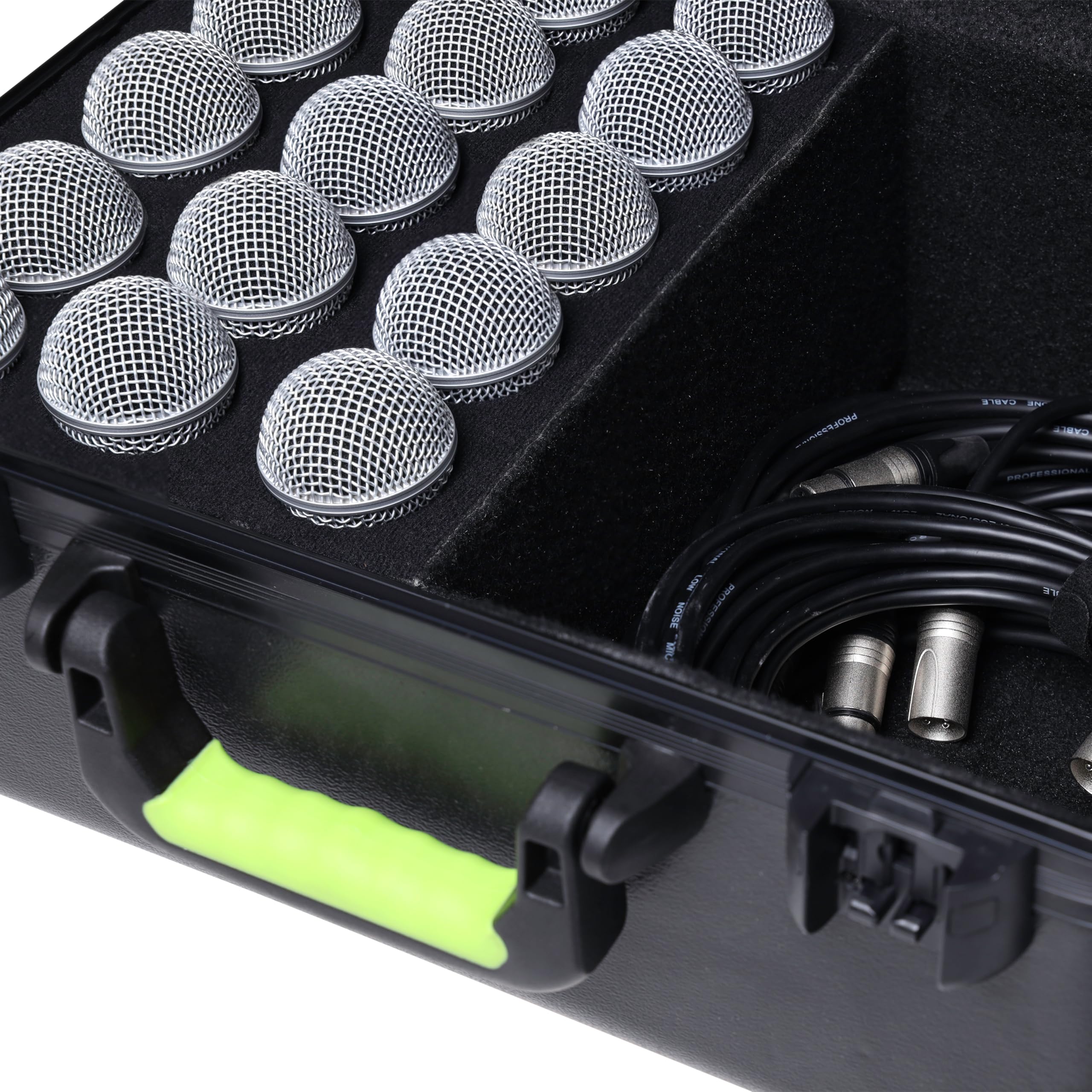 Shure by Gator Mikrofonkoffer für 15 kabelgebundene Mikrofone (SH-MICCASE15), schwarz