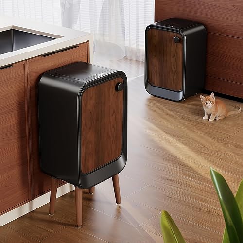 Miniatura 4 de Bote de basura automático con sensor de movimiento, manos libres, sin contacto, con tapa inteligente, papelera eléctrica de baño para oficina y