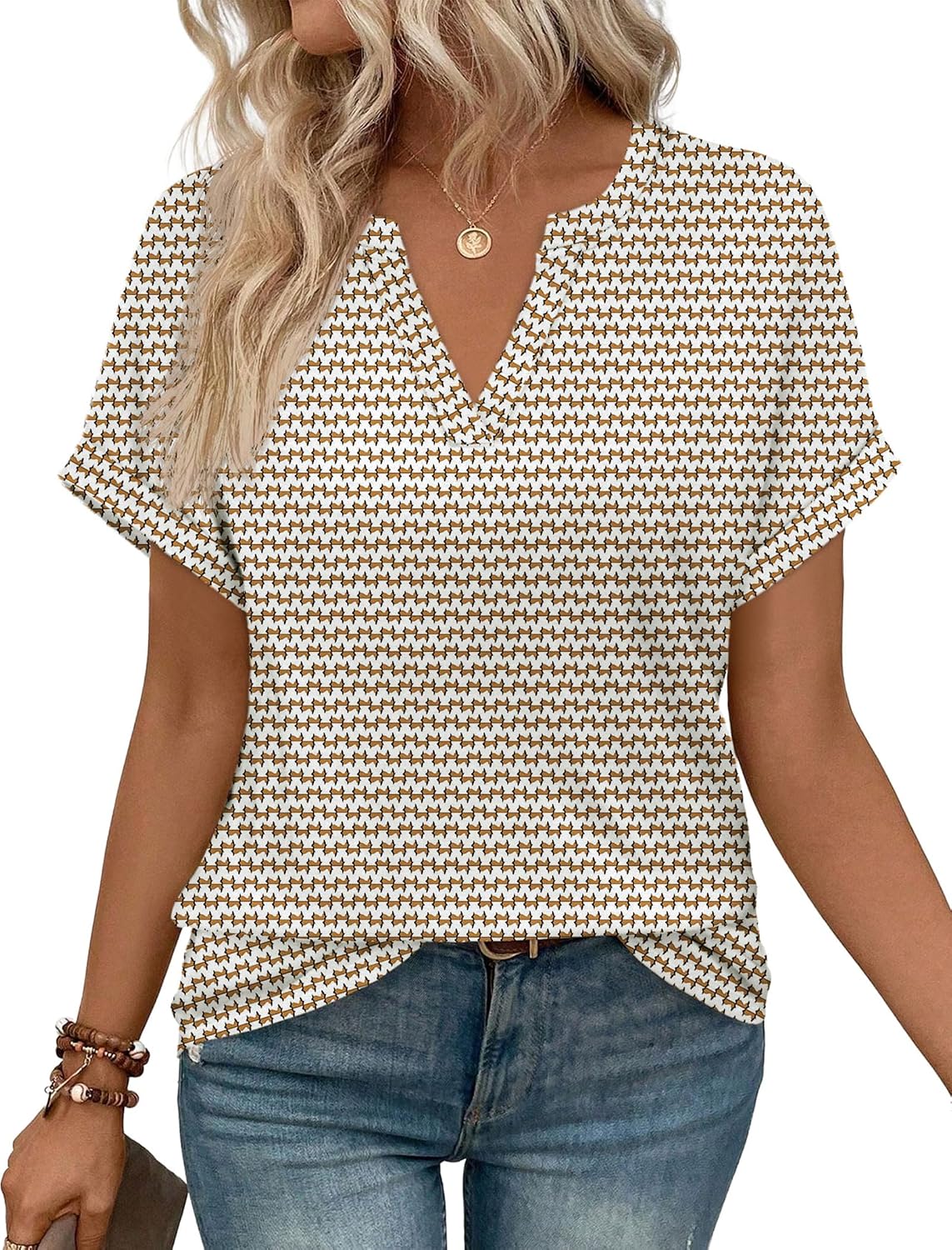Summer Style Womens Blouses Tops Short Sleeve Shirts Dressy Casual Fashion