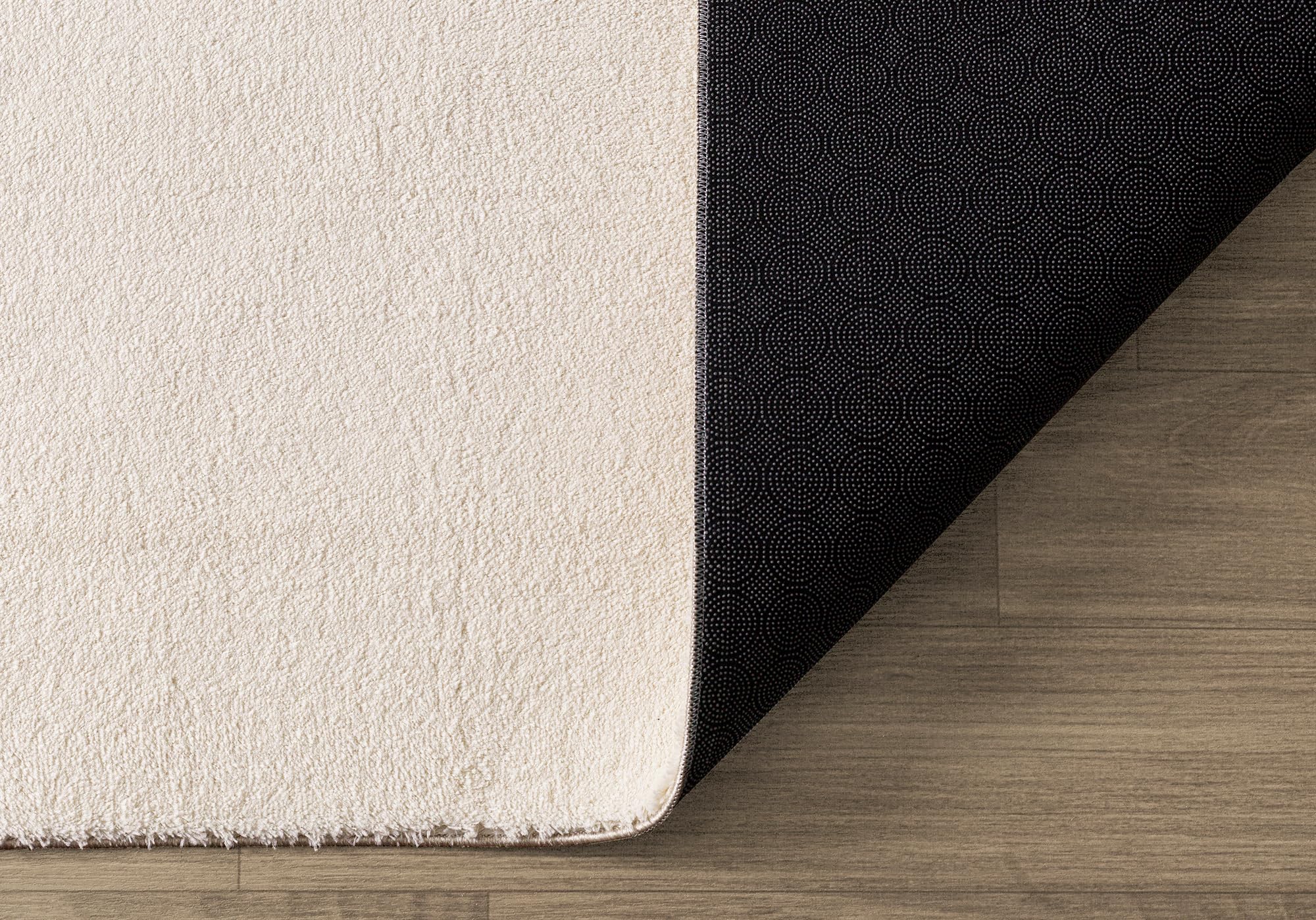 the carpet Relax Rug, Fluffy, Short Pile, Non-Slip Underside, Washable up to 30 °C, Super-Soft, Fur Look, Beige, 200 x 280 cm - 5