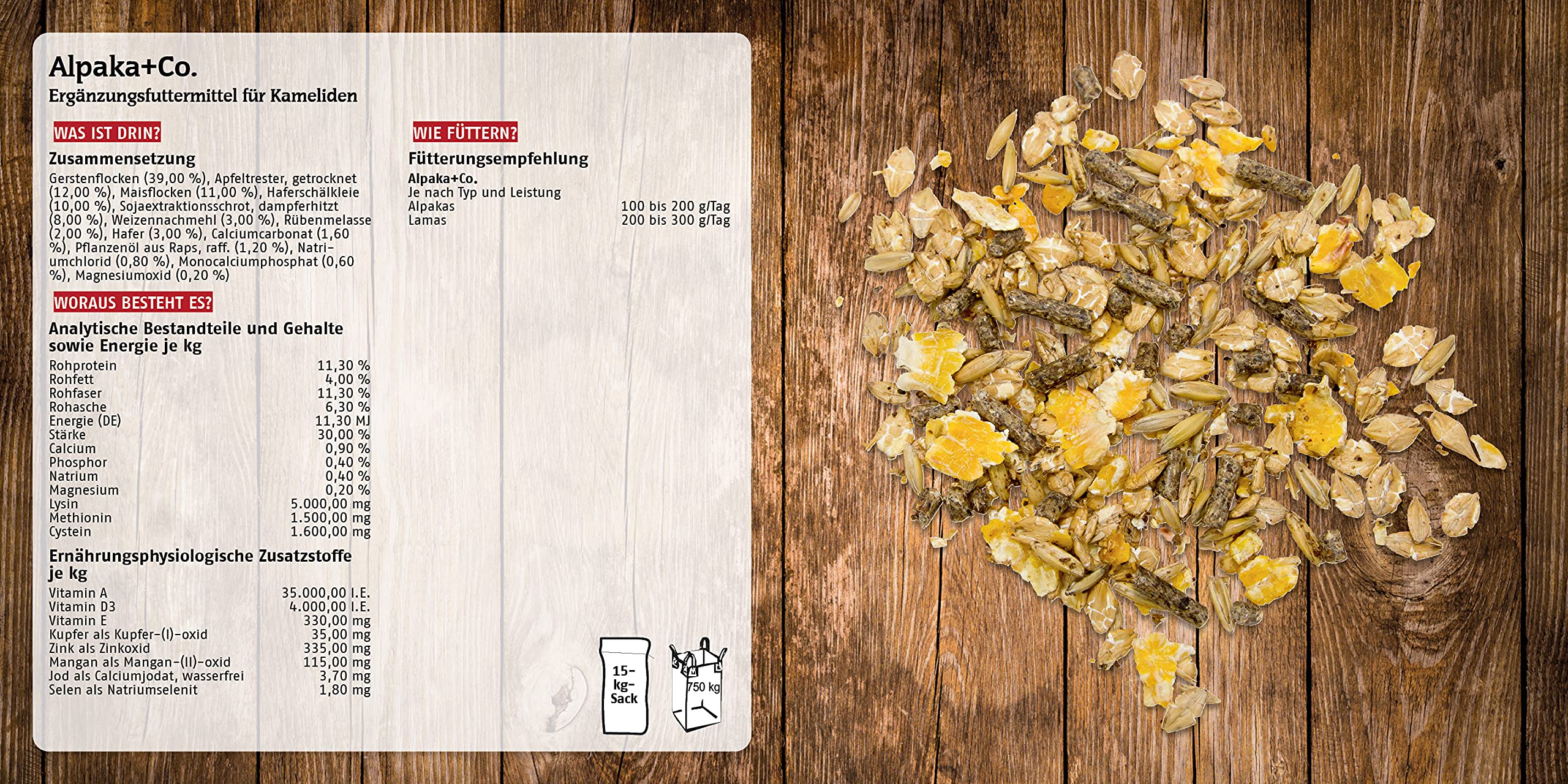 marstall Premium-Pferdefutter Alpaka+Co, 1er Pack (1 x 15 kilograms)