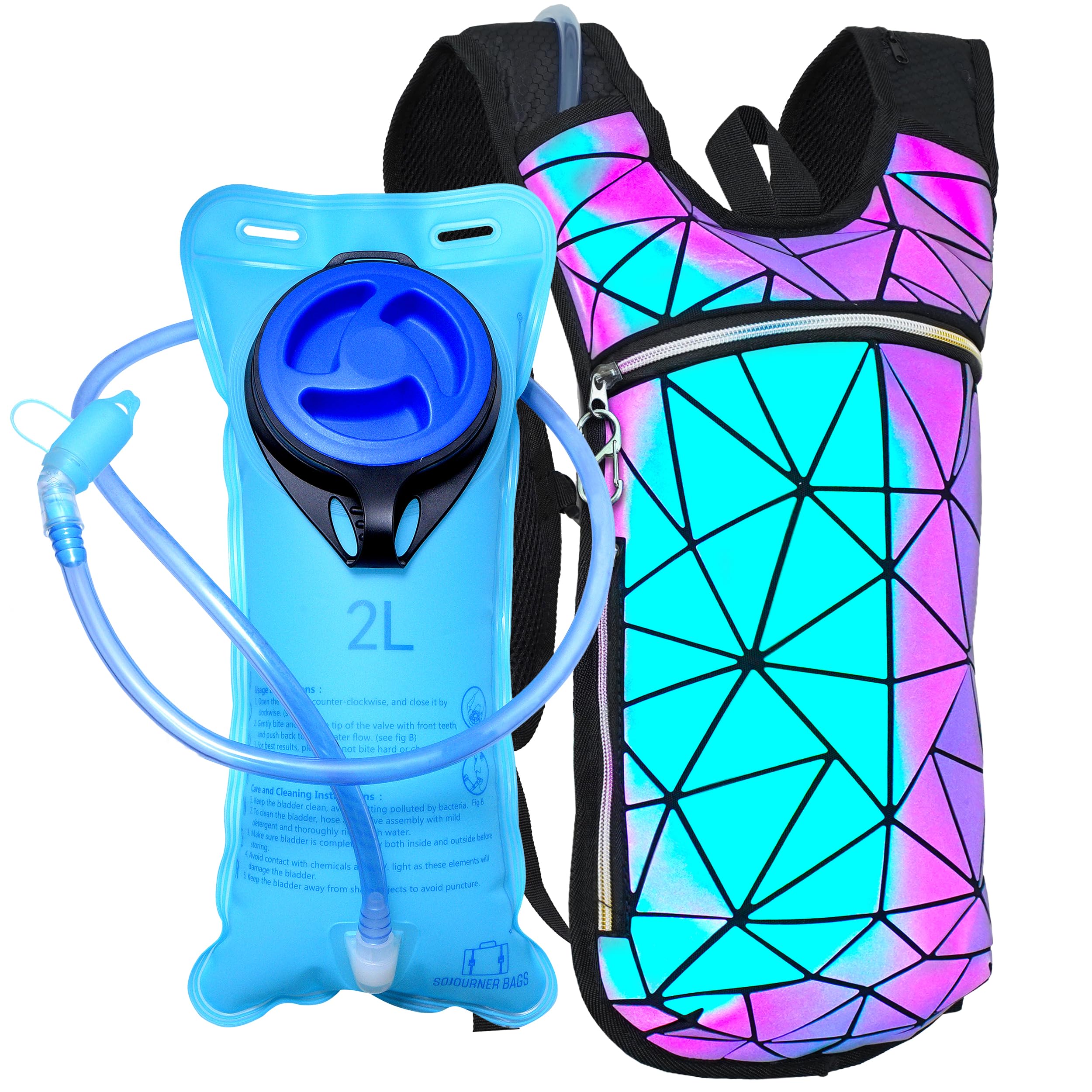 Sojourner Rave Hydration Pack - Hydration Backpack - Hydropack with 2L Bladder - Water Backpack for Festivals, Hiking, Running, Biking and More — image 1