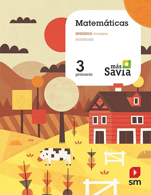 Portada de Matemáticas. 3 Primaria. Más Savia. Andalucía