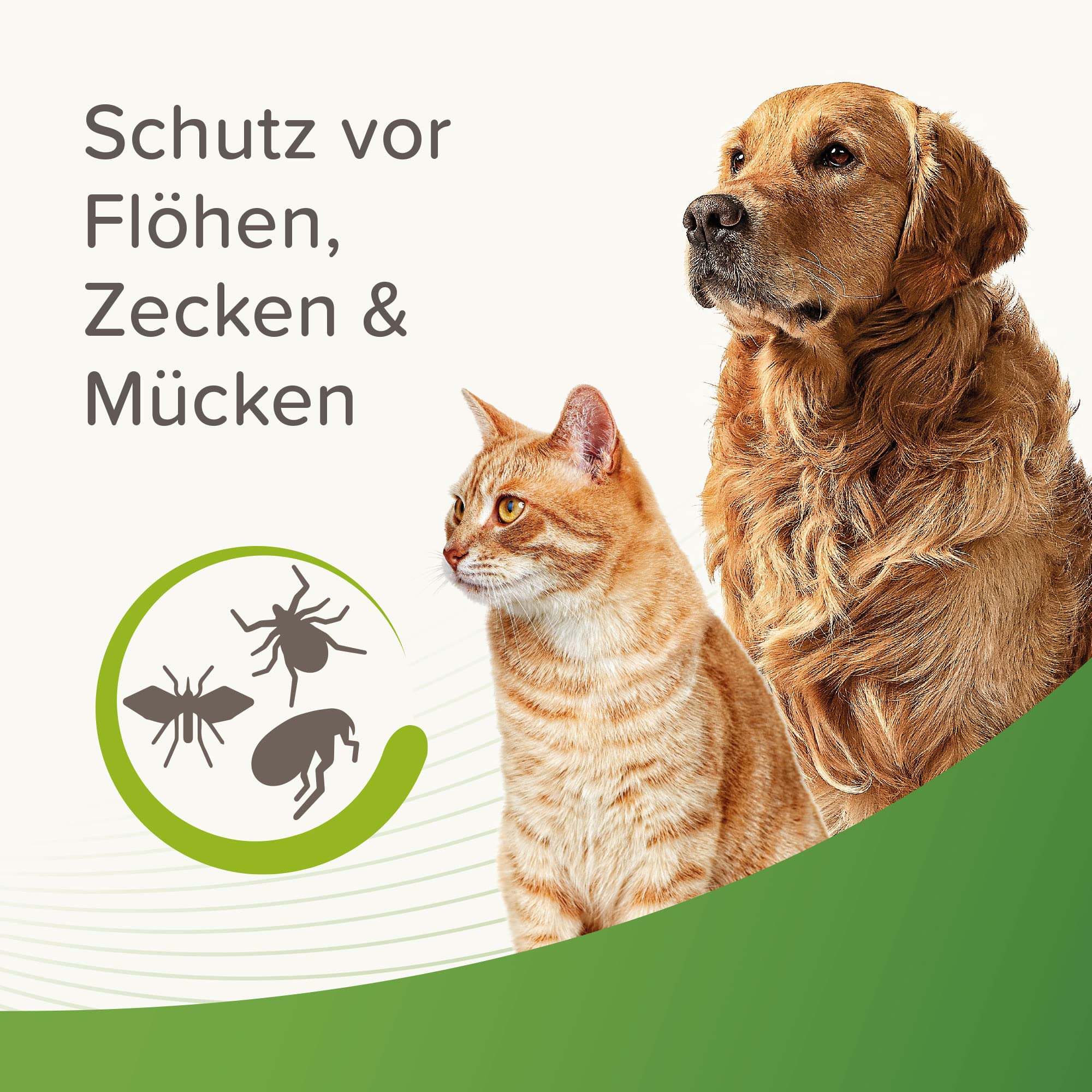 Zecken- & Flohschutz Spray für Hunde & Katzen | Sofortschutz gegen Zecken & Flöhe | Anti-Floh & Zecken Spray | Für Hu/Ka ab 12 Wochen | 400 ml