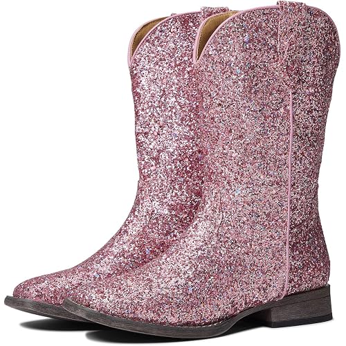 ROPER Toddler Girls Glitter Galore Square Toe Casual Boots Ankle
