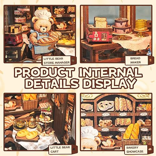 Miniatura 4 de Kit de casa de muñecas en miniatura DIY y muebles de madera Mini Room Kit (SL007)