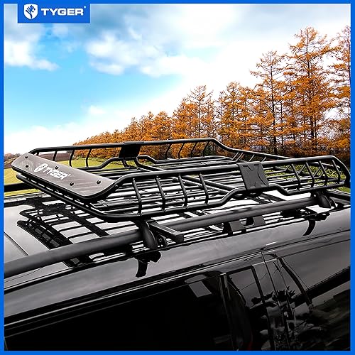 Miniatura 10 de Carga de techo Tyger Deluxe, canasta de carga, rejilla portacargas., Negro