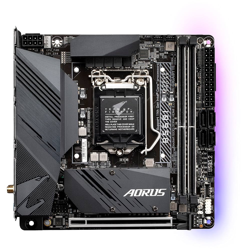 マザーボード AORUS B560I + i5-11400F + DDR4 8GB*2 マザーボード AORUS B560I + i5-11400F + DDR4 8GB*2