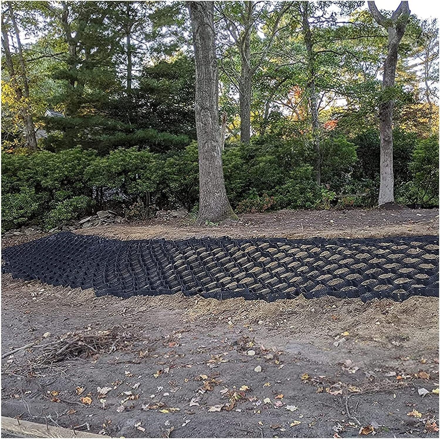Grille de stabilisation du sol ELzEy 10mx6m pour gravier de jardin et aménagement