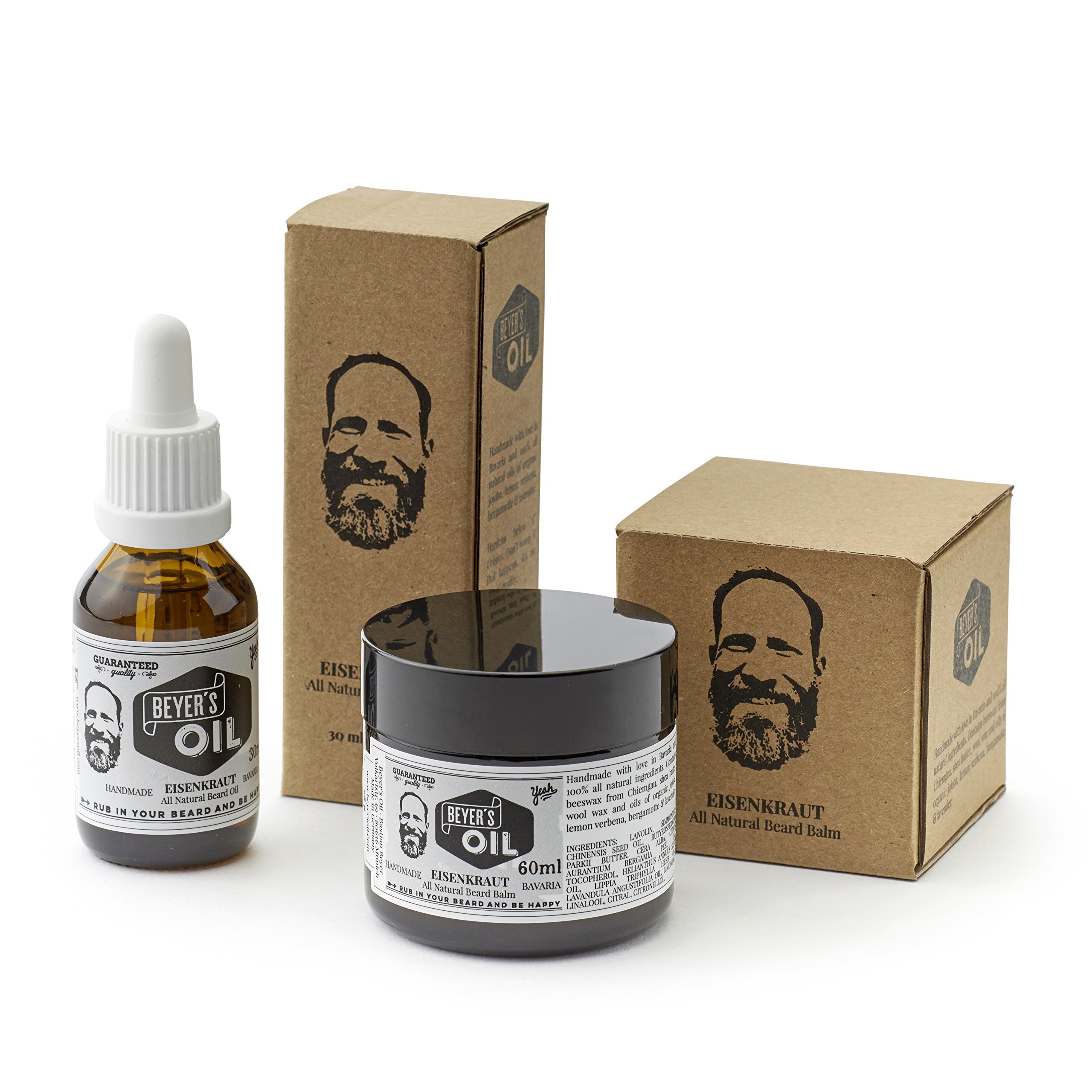 Beyer?s Oil Bartöl & Beard Balm - Bartpflege Set - 100% natürlich - Handgemacht in Bayern