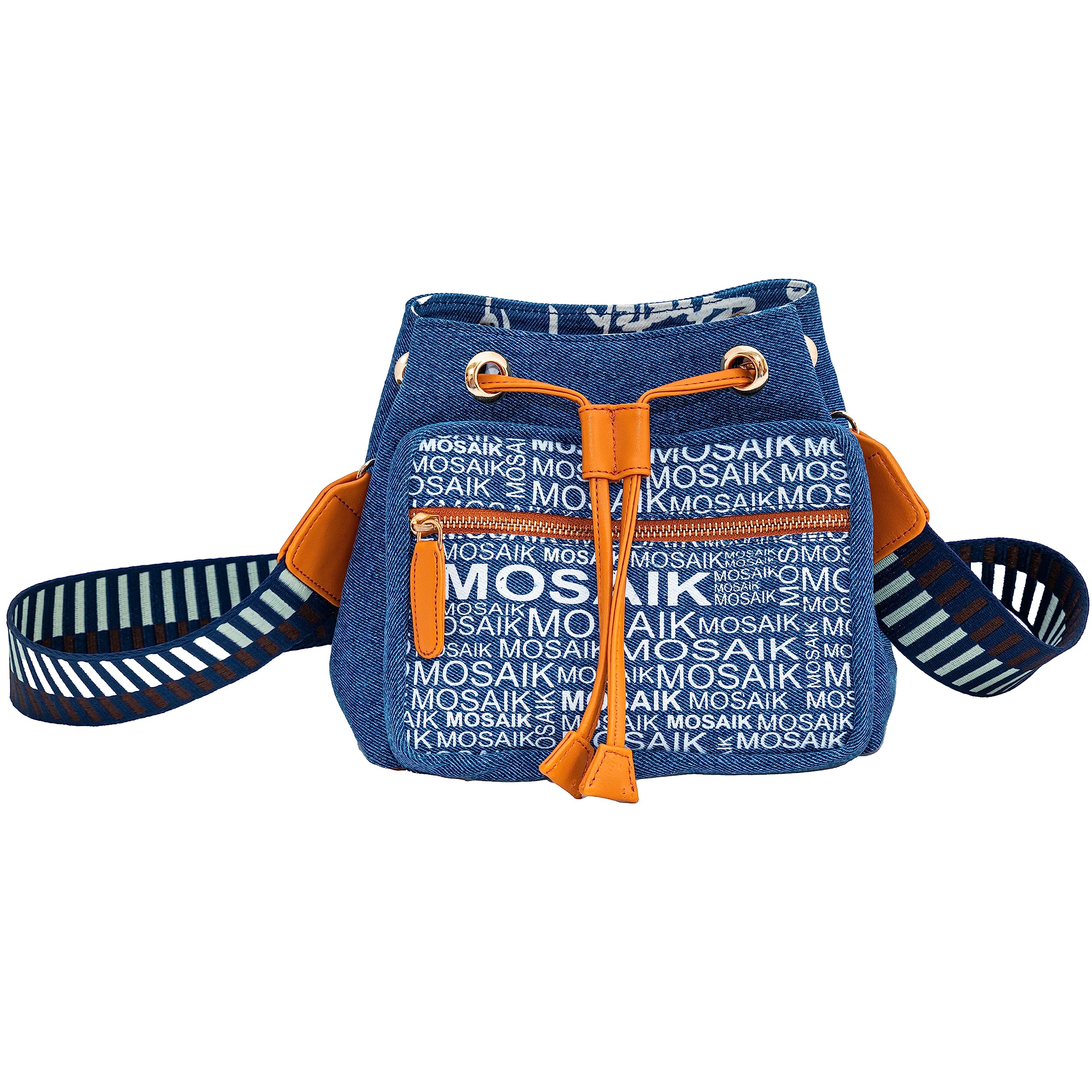 MOSAIK BAGSWomen�s Sling Bag � Denim with Broad Straps � Daily Use � Crossbody Medium Size