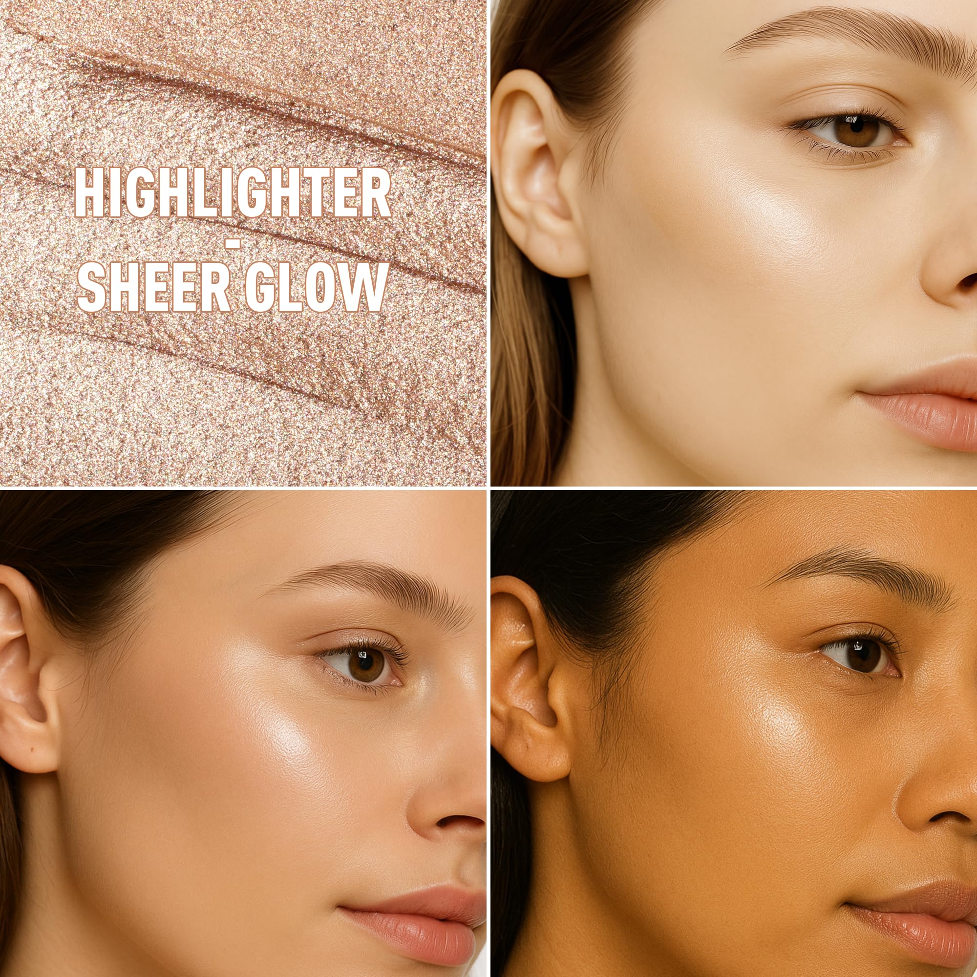 FV Cream Highlighter Stick, Natural Glow Finish & Blendable, Long Lasting Highlight Stick for Glowing Skin & Eyeshadow - Image 2