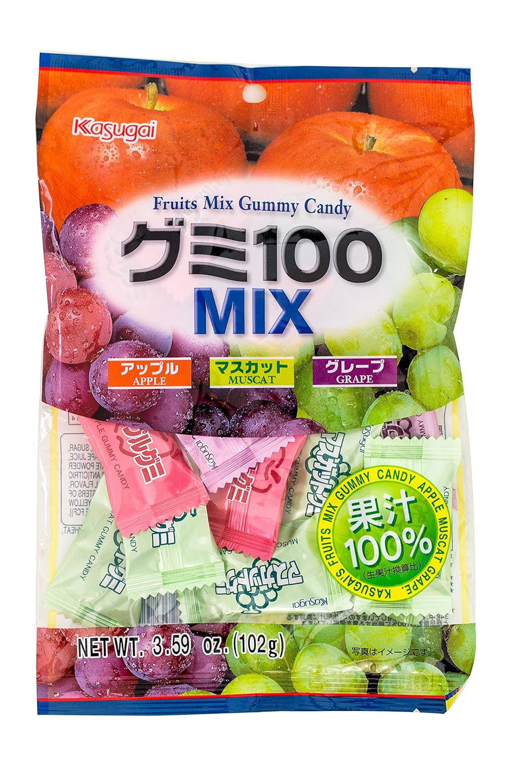 Kasugai Gummy Mix, 3.59 -Ounce Units (Pack of 12)