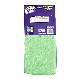 Fabuloso Microfiber Cleaning Cloths, Rainbow - Lint-Free, Scratch-Free Cleaning Cloths for Surfaces and Wood Furniture - Dustless Cloth for Bold and Bright Cleaning Experience, 8 Count