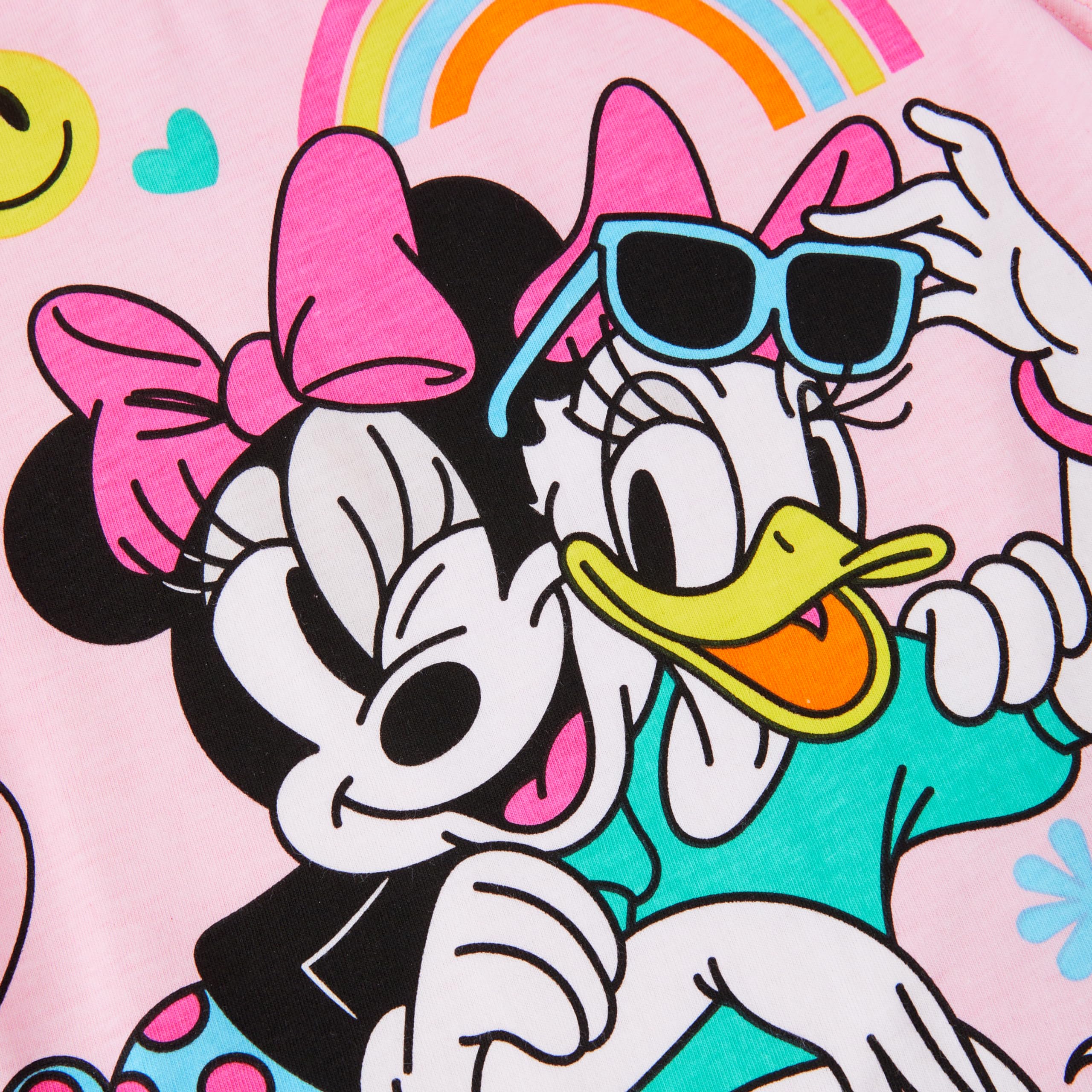 Minnie Mouse & Daisy Duck - Schlafanzug mit Kurzarm für Mädchen - 100% Baumwolle