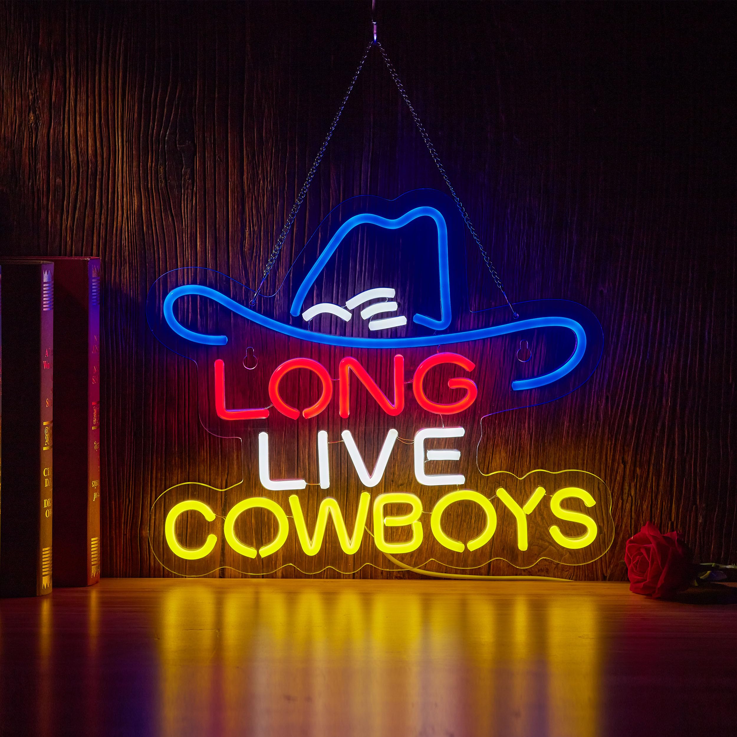 Amazon.com: Long Live Cowboy Neon Sign for Wall Décor LED Cowboy