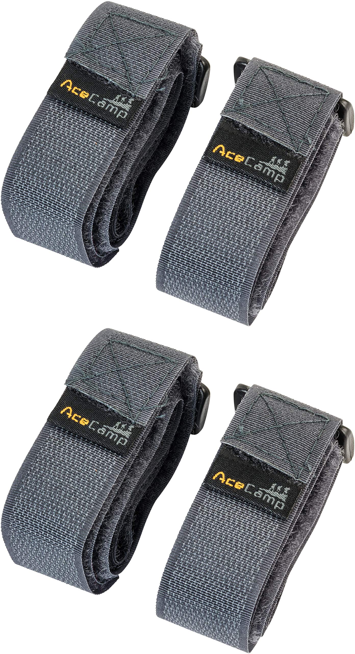AceCamp 2x Strap Packing Strap 2.5 x 90 cm All-Purpose Strap Strap, Bike, Sport, Twin Pack Black or Blue
