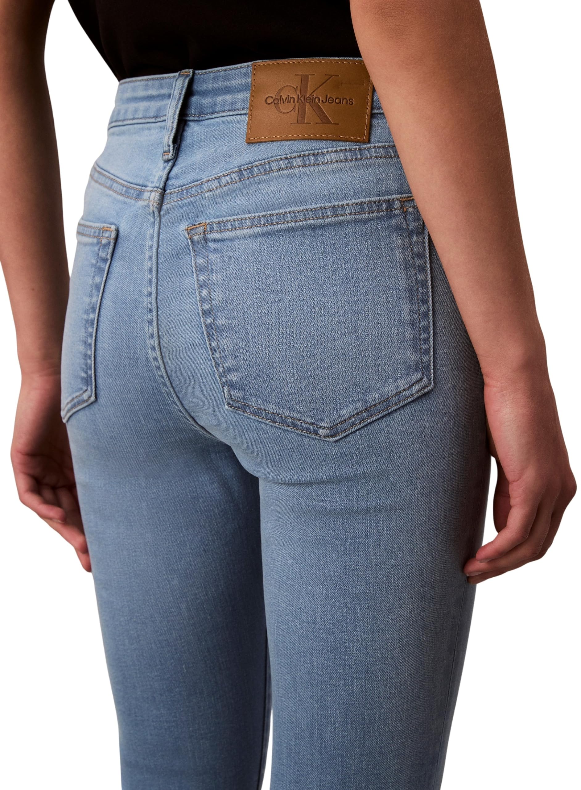 Calvin Klein Damen Jeans Hose Skinny Light Cape Mid Rise