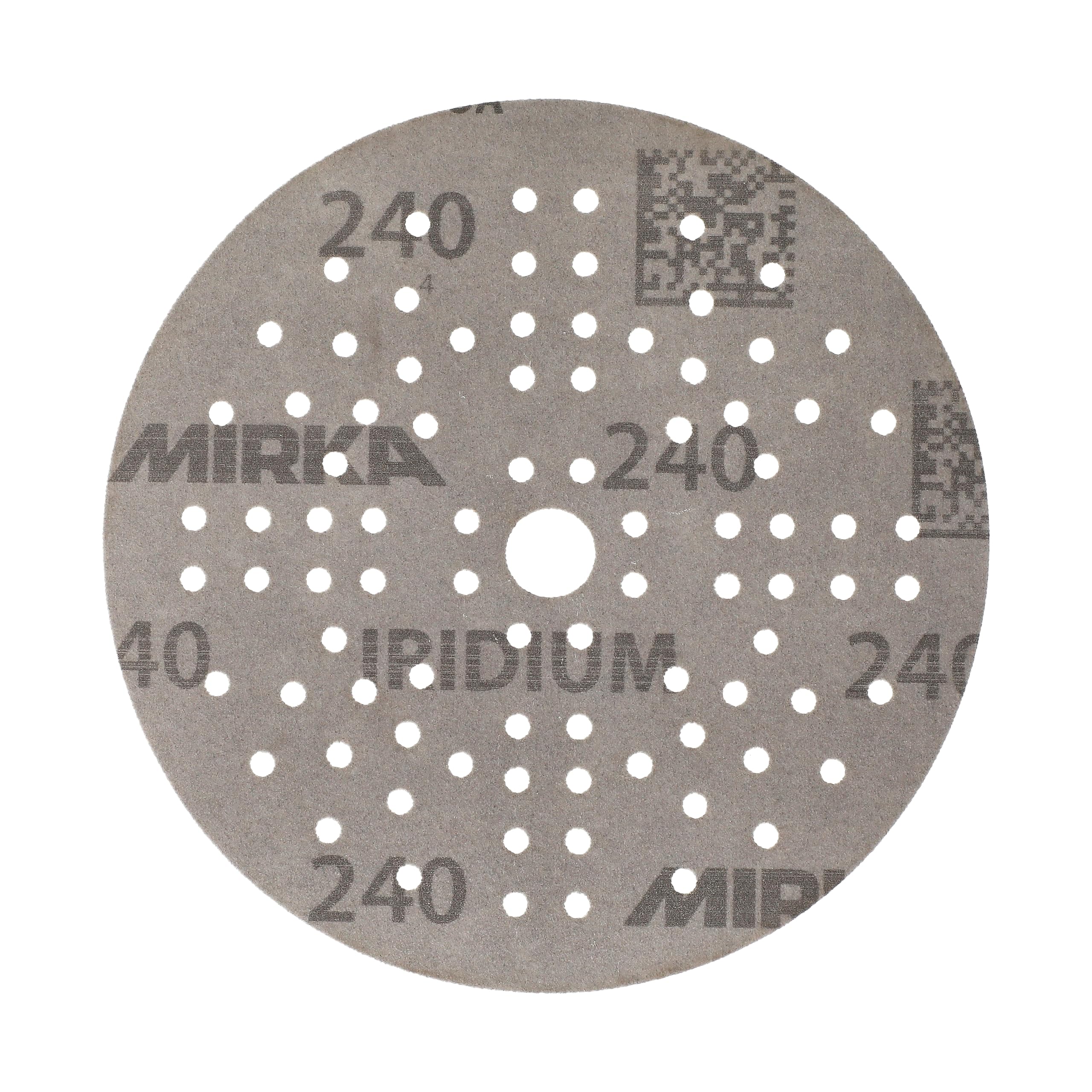 Mirka Schleifpapier Iridium Ø125mm Klett 89-Loch Korn 240 100 Stk