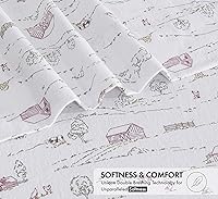 Vista 129 de RUVANTI Flannel Sheets Twin Size - 100% Cotton Double Brushed Twin Sheets Set, Deep Pockets 16 Inches, All Seasons Breathable & Extra Soft Bed Bali