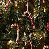 Vista 3 de NFL Team Logo 12 Pack Candy Cane Ornament Set