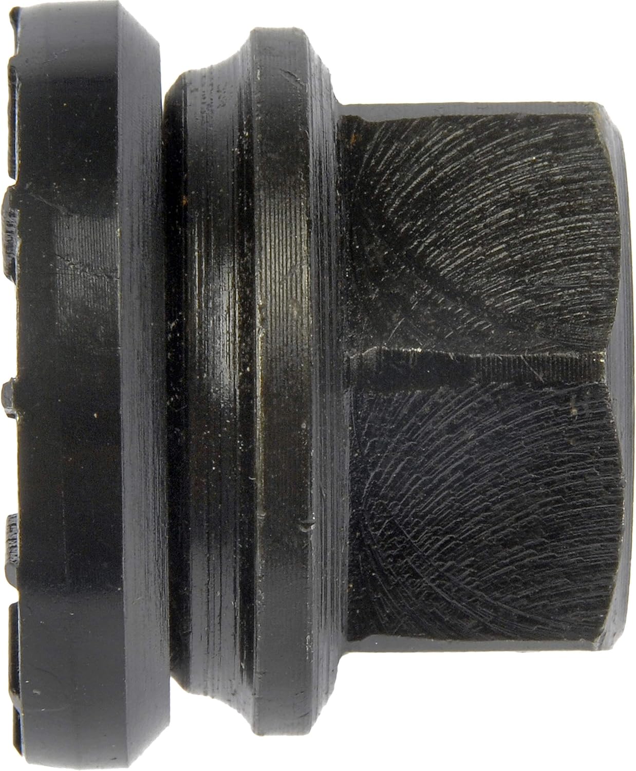 Dorman 611-246 Wheel Nut M14-1.50 Flanged Flat Face - 21mm Hex, 23.2mm Length for Select Ford Models - Black