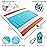 ECCOSOPHY Sandproof Beach Blanket - Oversized Sand Free Beach Mat 9\'x10\' - Lightweight Outdoor Picnic Blanket Anchored with 4 Corner Sand Pockets & Plastic Stakes - Heat Proof, Quick Drying & Compact