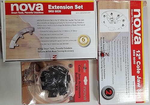 Miniatura 6 de Mandíbulas Nova Cole de 12 pulgadas con extensores a 15 pulgadas y kit de sujeción HD (Nova 6040, 6039, 6030)