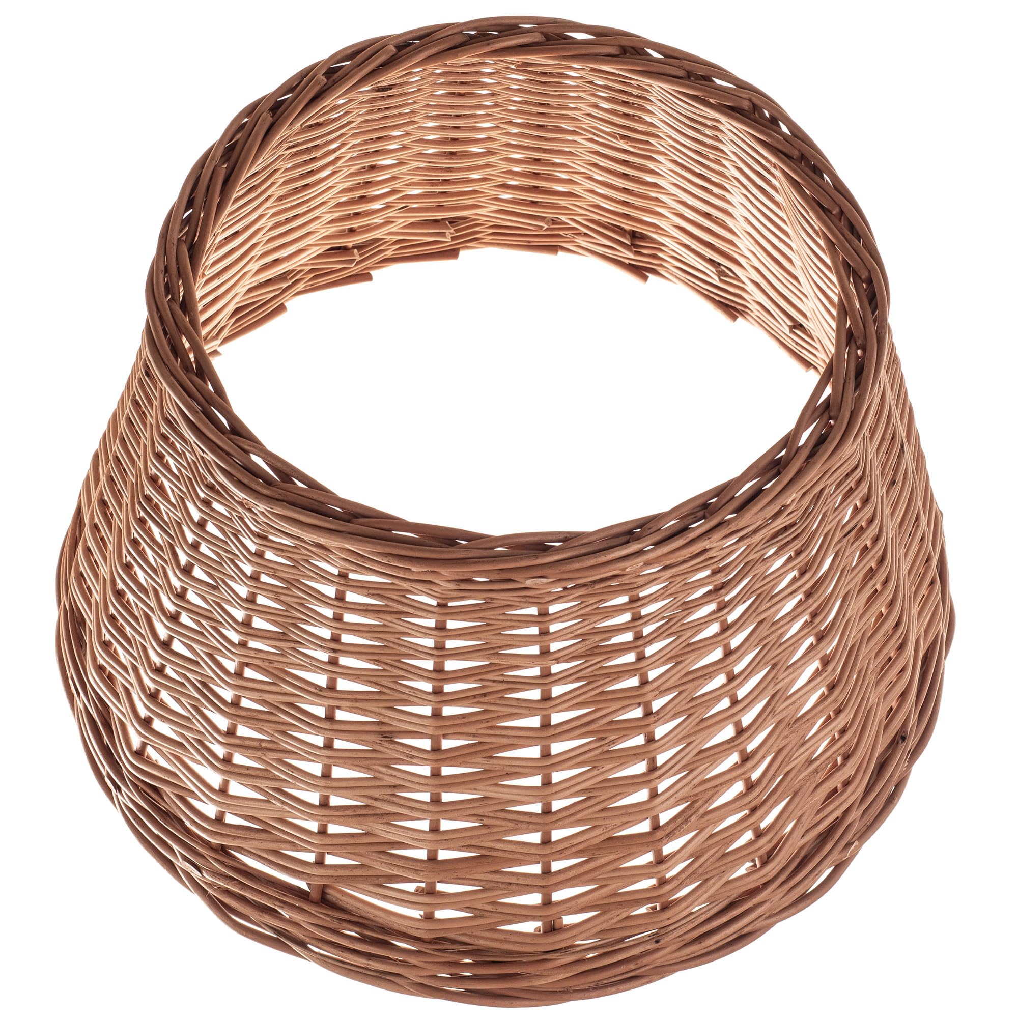 KADAX Gonna per Albero di Natale in Vimini Naturale, Copertura Fatta a Mano, Custodia e Anello (46,5 cm)