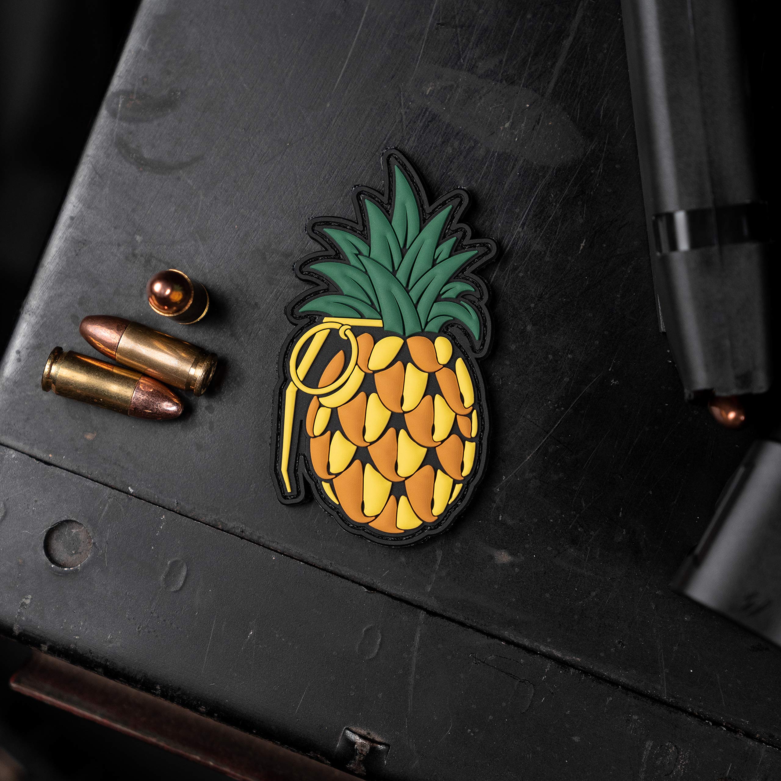 NEO Tactical Gear Pineapple Grenade PVC Rubber Morale Patch β Hook Backed by