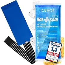 icehof cooling pad with fleece cover - cuddly soft long cooling time - cooling pack gel ice pack cooling gel cooling compress cold compress cooling compress