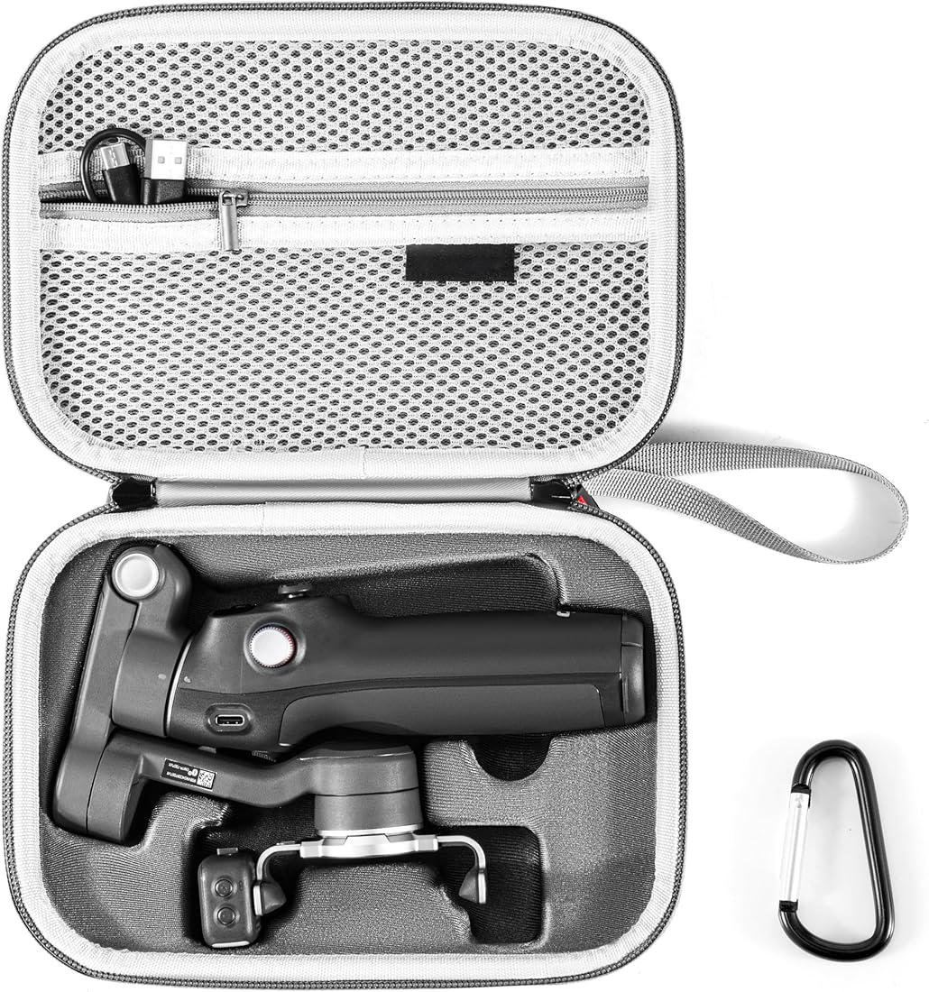 Osmo Mobile 7P Case, Leather PU Carrying Case for DJI OM 7P Gimbal