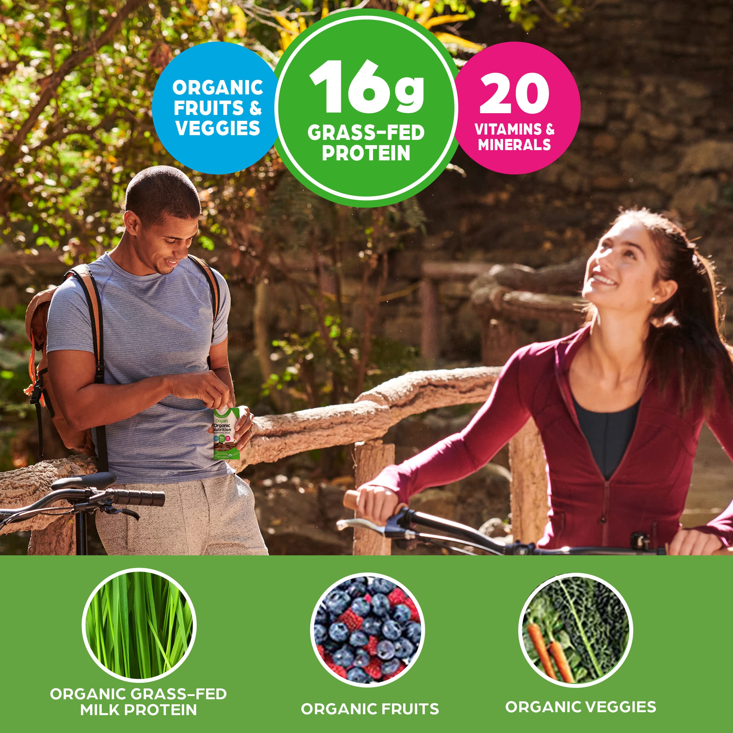 Orgain Organic Nutritional Protein Shake, Creamy