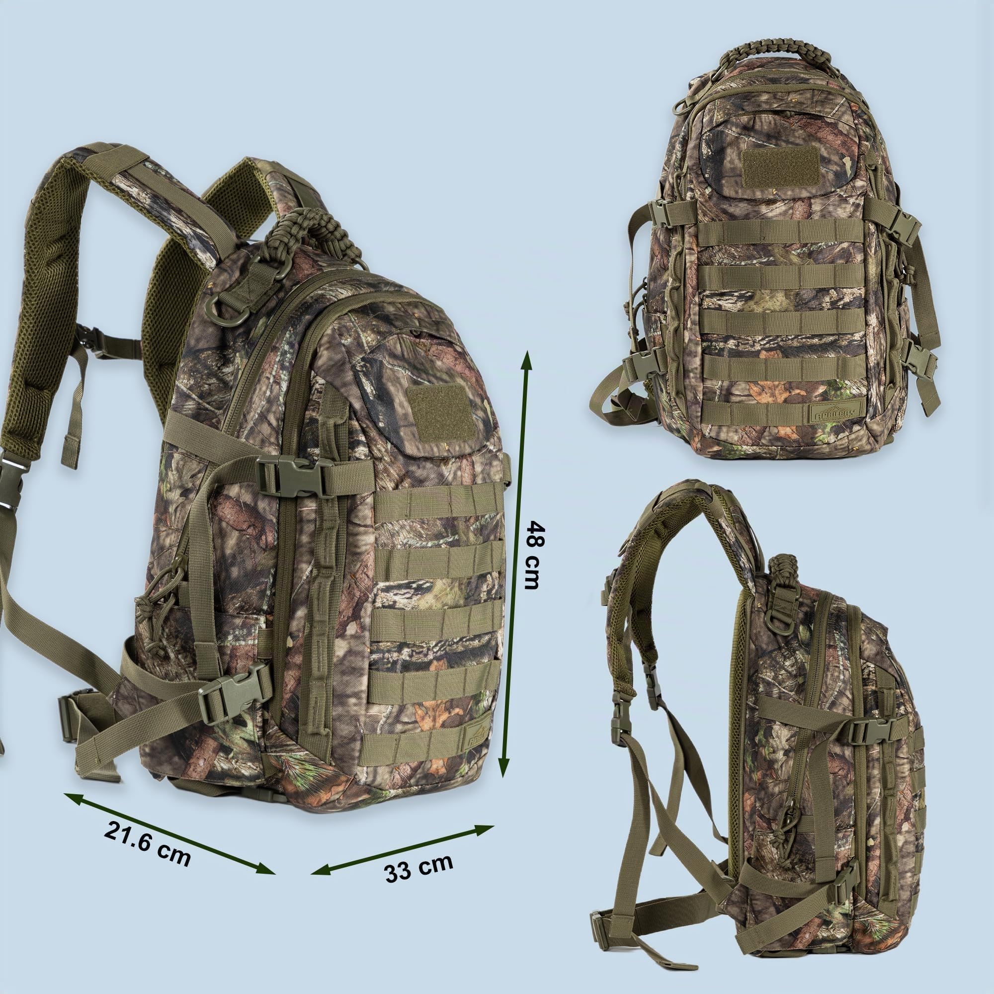 APRILBAY Forest Tree Camouflage Tactical Backpack Hunting Backpack-Camo Backpack - Hiking, Hunting, Fishing, Camping Backpack