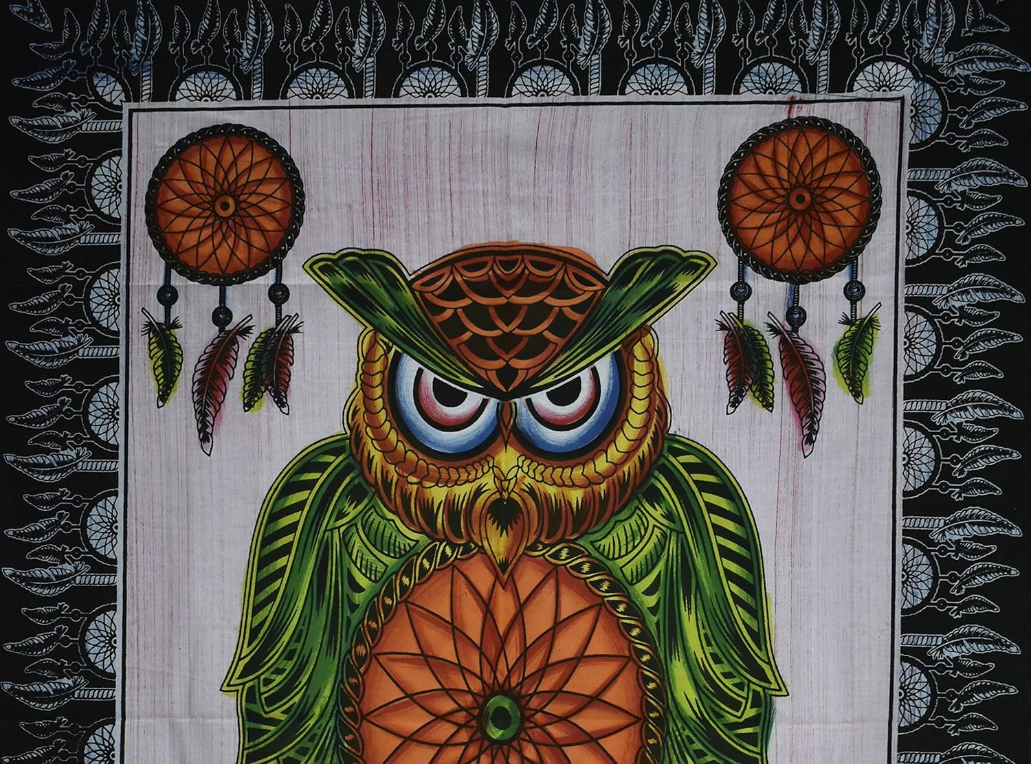 Unique Design Owl Dream Catcher Psychedelic Boho Home Decor Wall Hanging Posters (5)